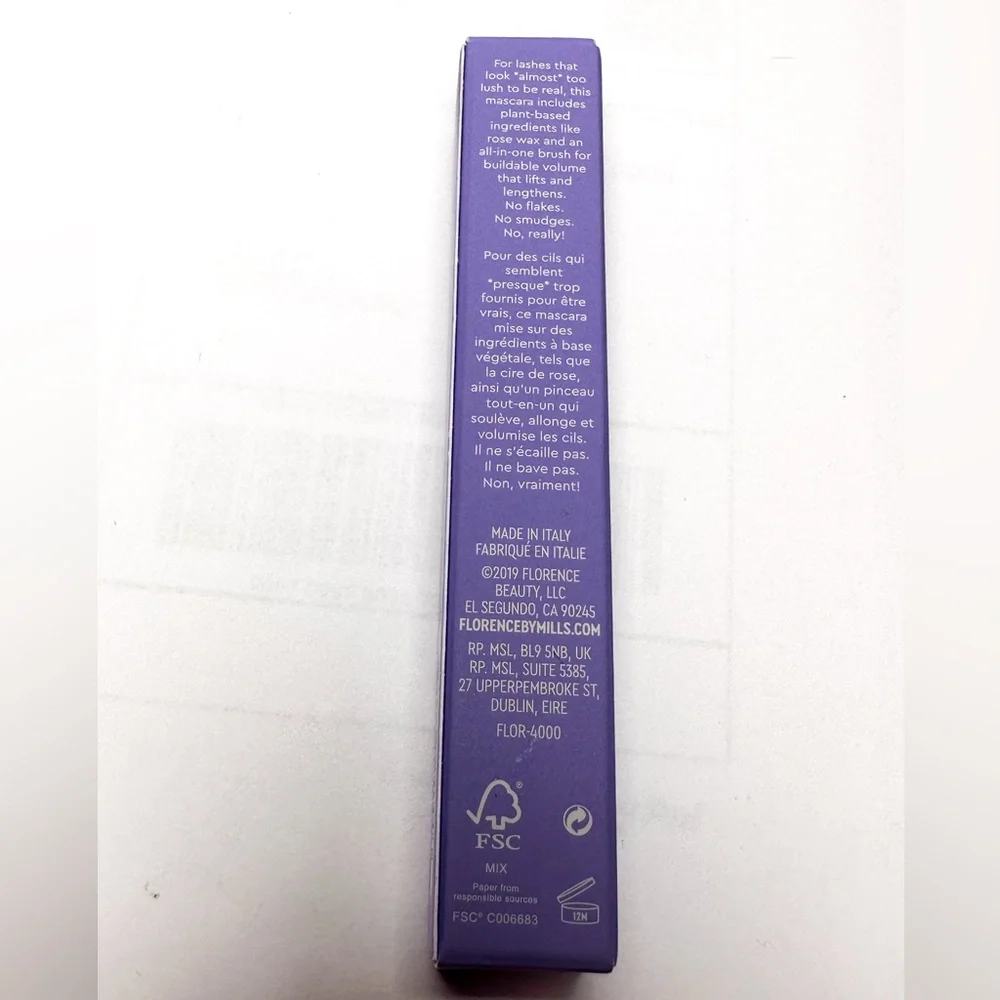 🎁 Florence by Mills Built to Lash Mascara Full Size NIB